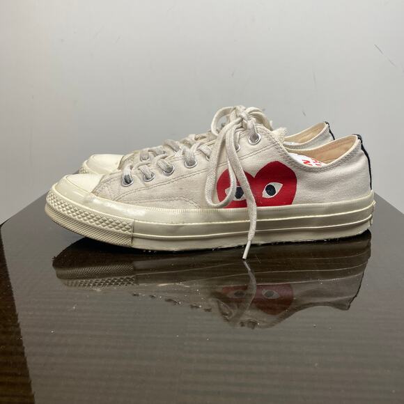 Converse Comme des Garcons Play Heart Low Sneakers Men\'s 9 W\'s 11 main image 7